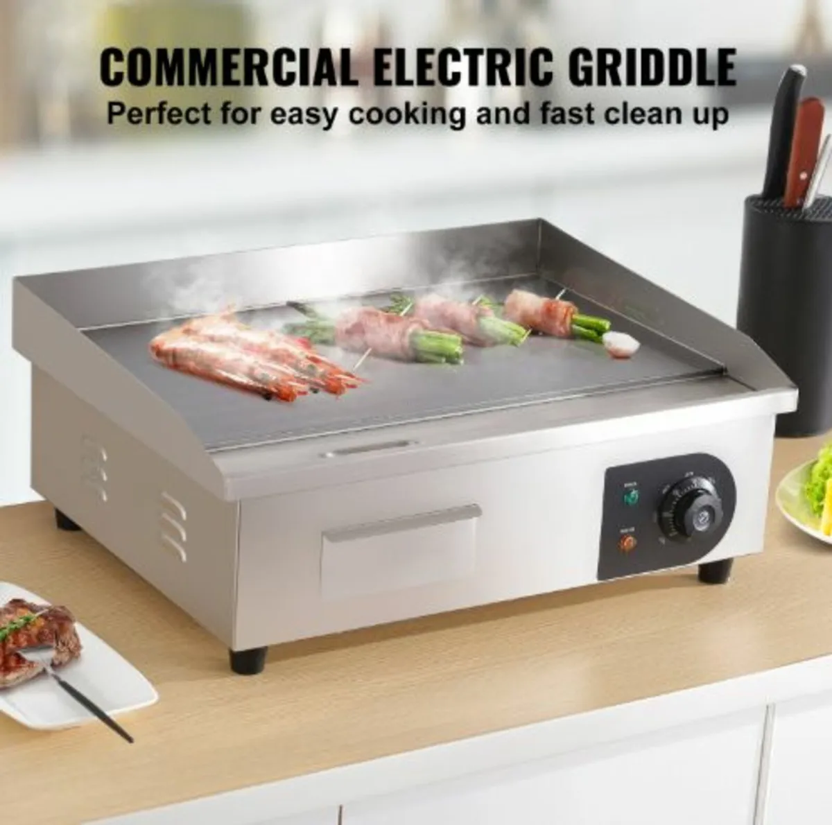 3000W 53.3 cm Commercial Electric Countertop - Image 2