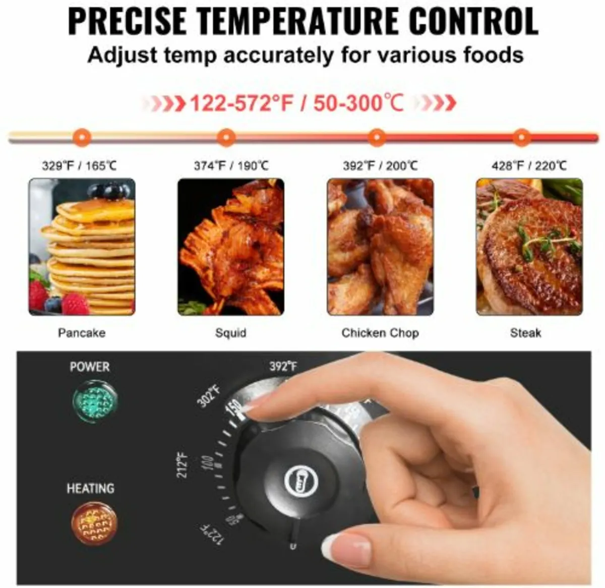 3000W 53.3 cm Commercial Electric Countertop - Image 3