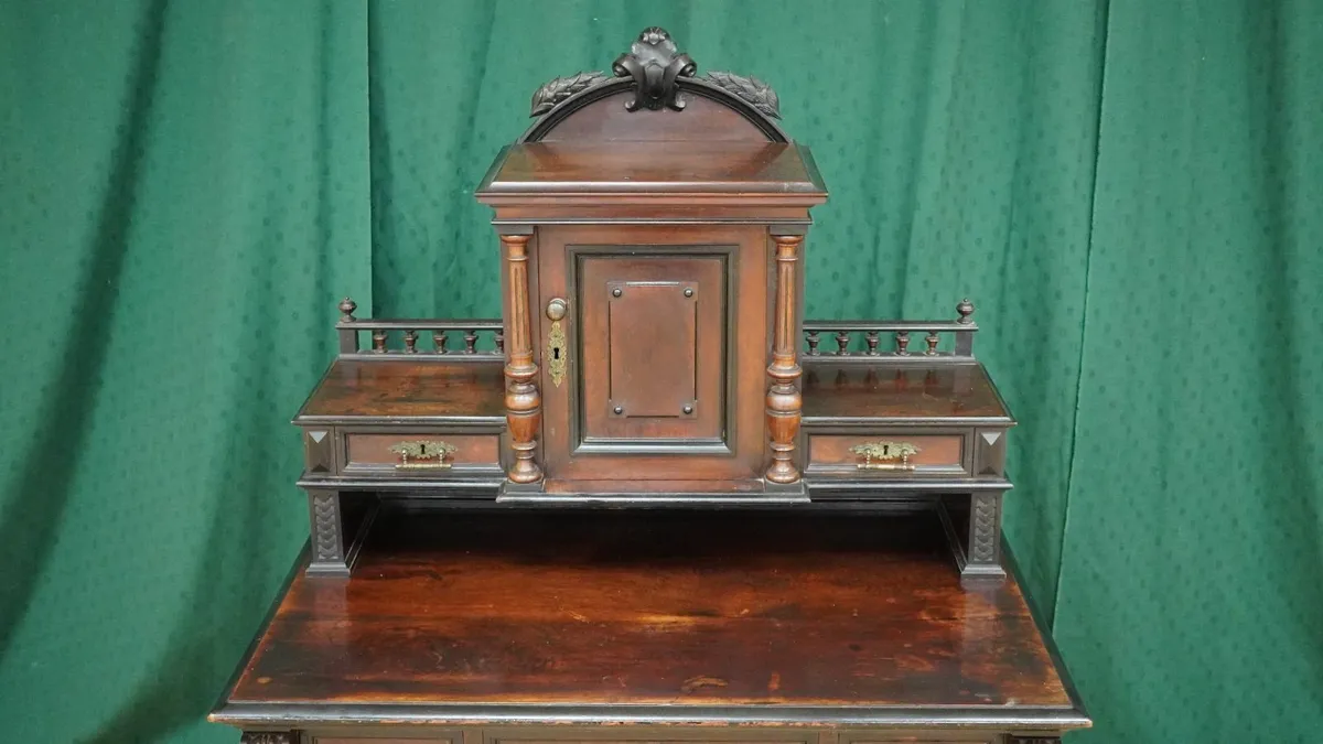 Gründerzeit Rosewood Ladies’ Writing Desk, c.1880 - Image 2