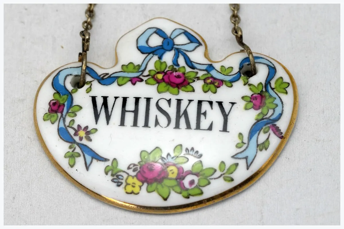 Crown Staffordshire Porcelain Decanter Labels - Image 2