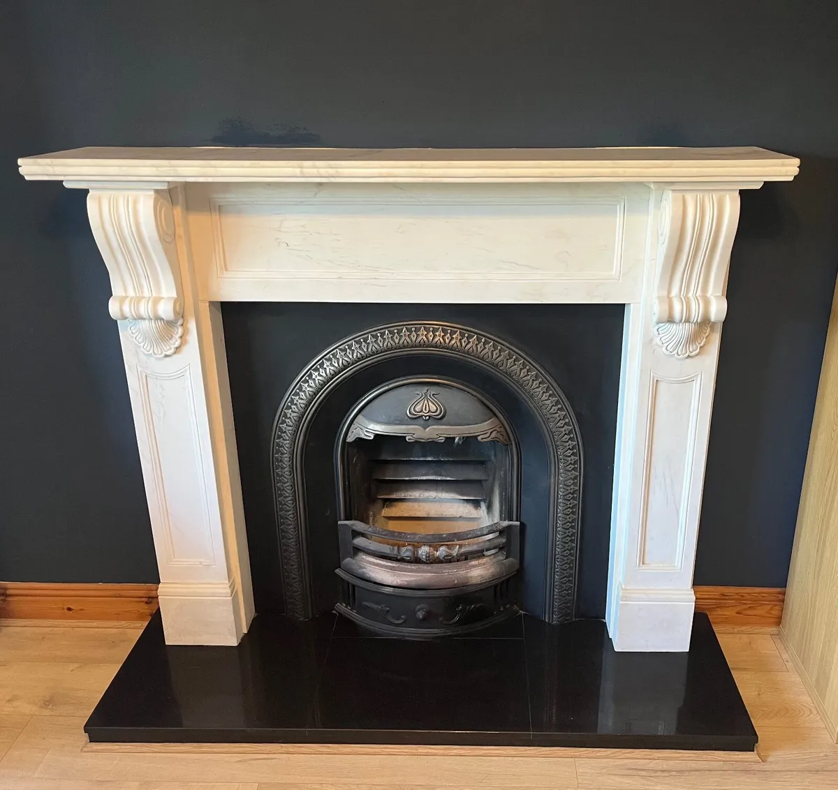 White Marble Fireplace - Image 1