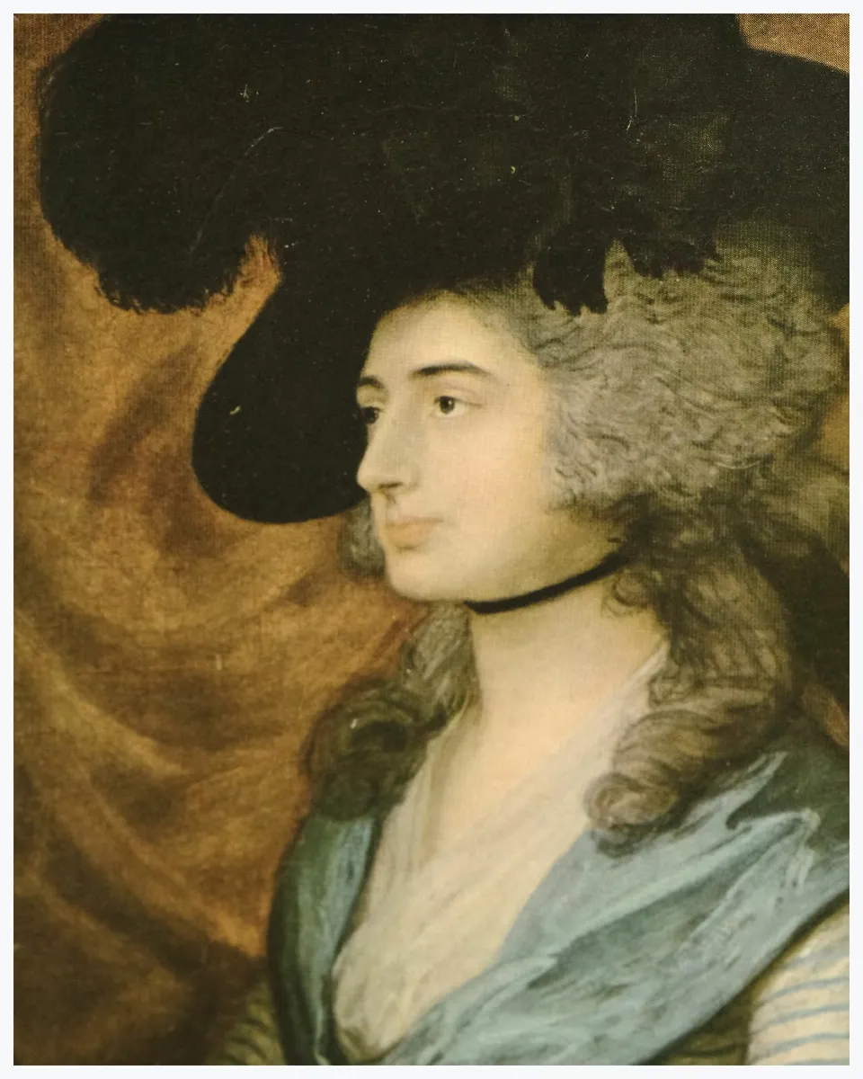 Rare Antique Lithograph Portrait: Mrs. Siddons - Image 1