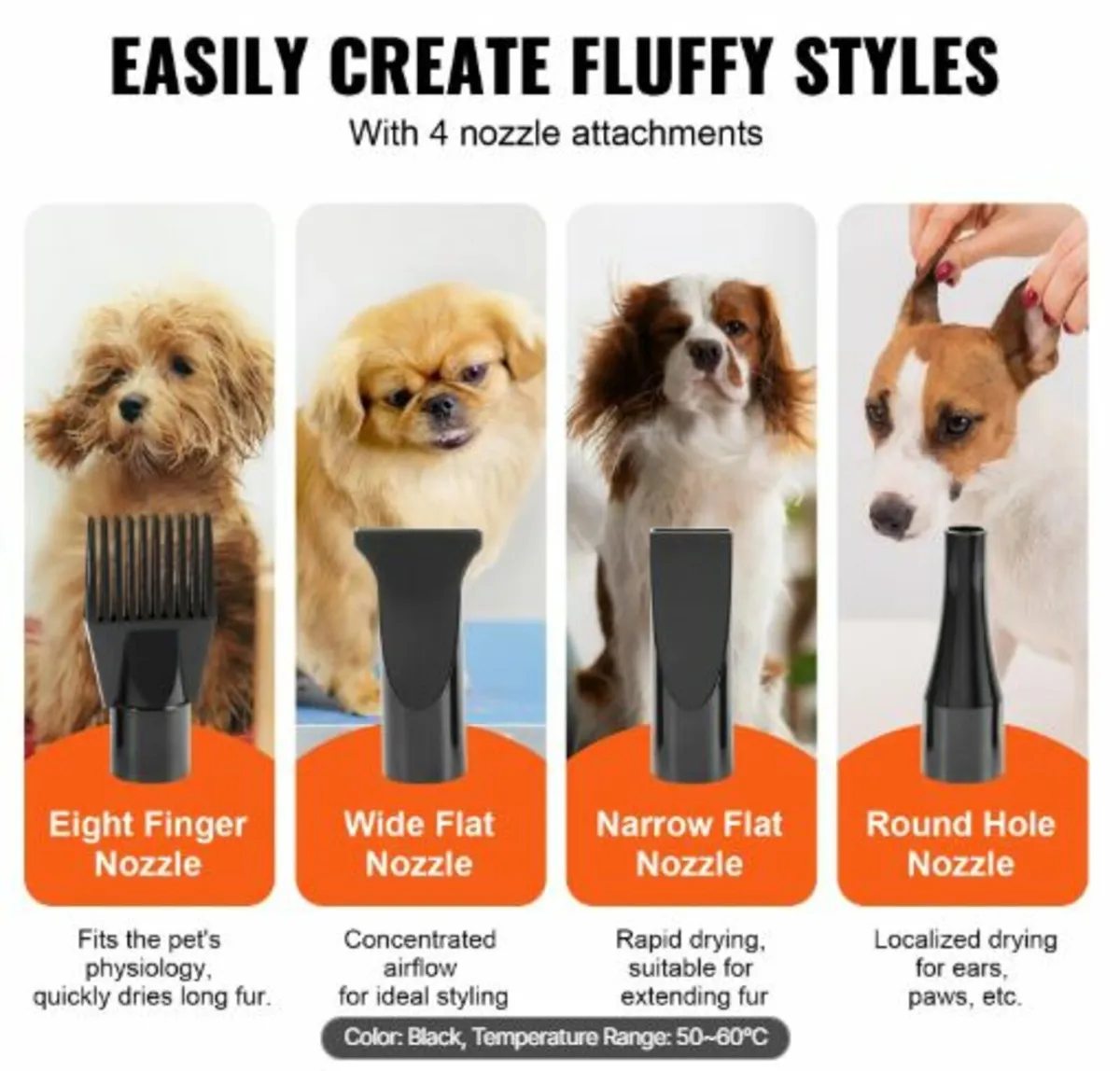Dog Dryer,2000W/2.7HP Dog Blow Dryer,Pet Grooming - Image 4