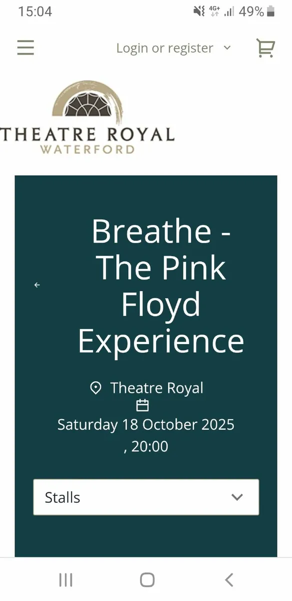 Breathe Pink Floyd Tribue Sat 18.10.25 Theatre Roy - Image 1