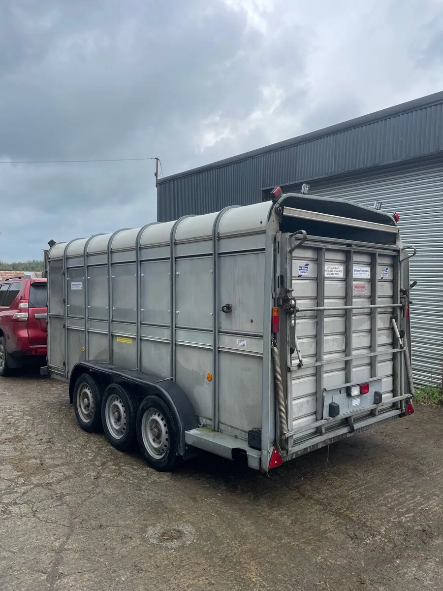 Ifor Williams 14ft Trailer with Sheep Decks - Image 1
