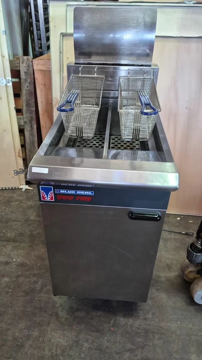 Blueseal Evolution Vee Ray Twin Tank Fryer - Gas - Image 1