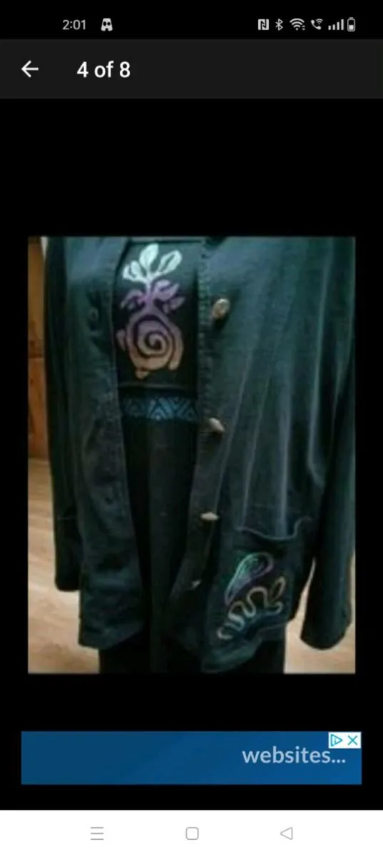 Blue cactus 2 piece jacket and maxi dress, new wit - Image 4
