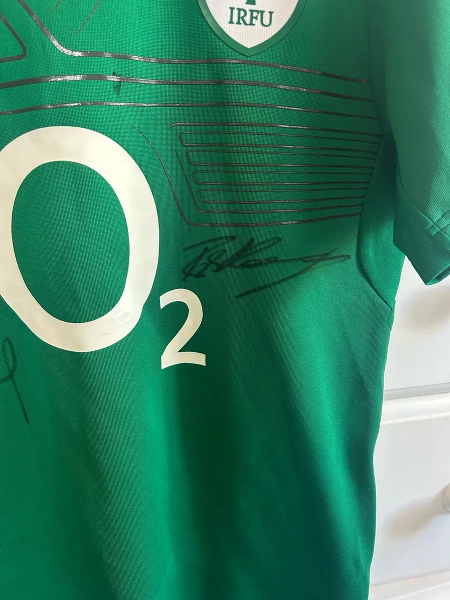 AUTOGRAPHED Irish Rugby Jersey Rob + Dave Kearney - Image 3