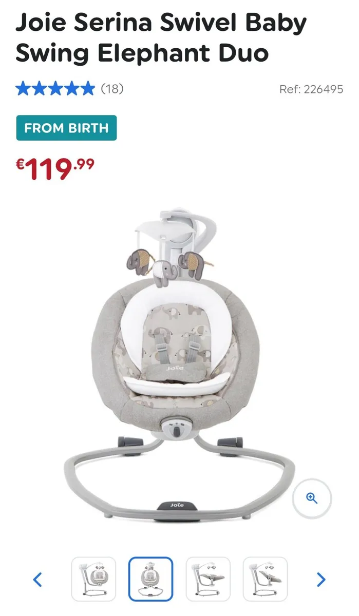 Joie Serina Baby Swing Rocker - Image 2