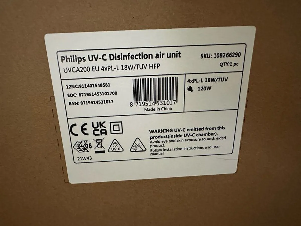 Philips air disinfection/purifier unit - Image 4