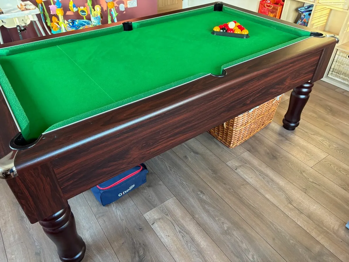 7ft  Slate Bed Pool Table – Immaculate Condition - Image 4