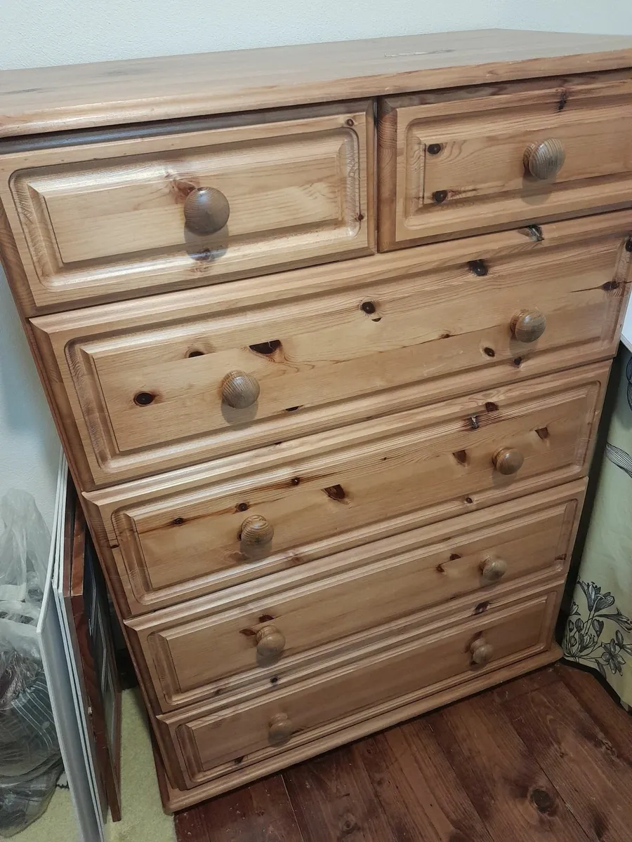 Solid Pine Chest of Drawers - Image 1