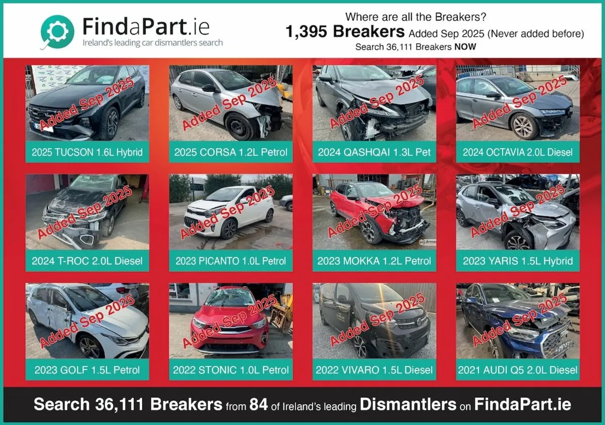 Large Range of Cars/Vans For Breaking/Dismantling - Image 1