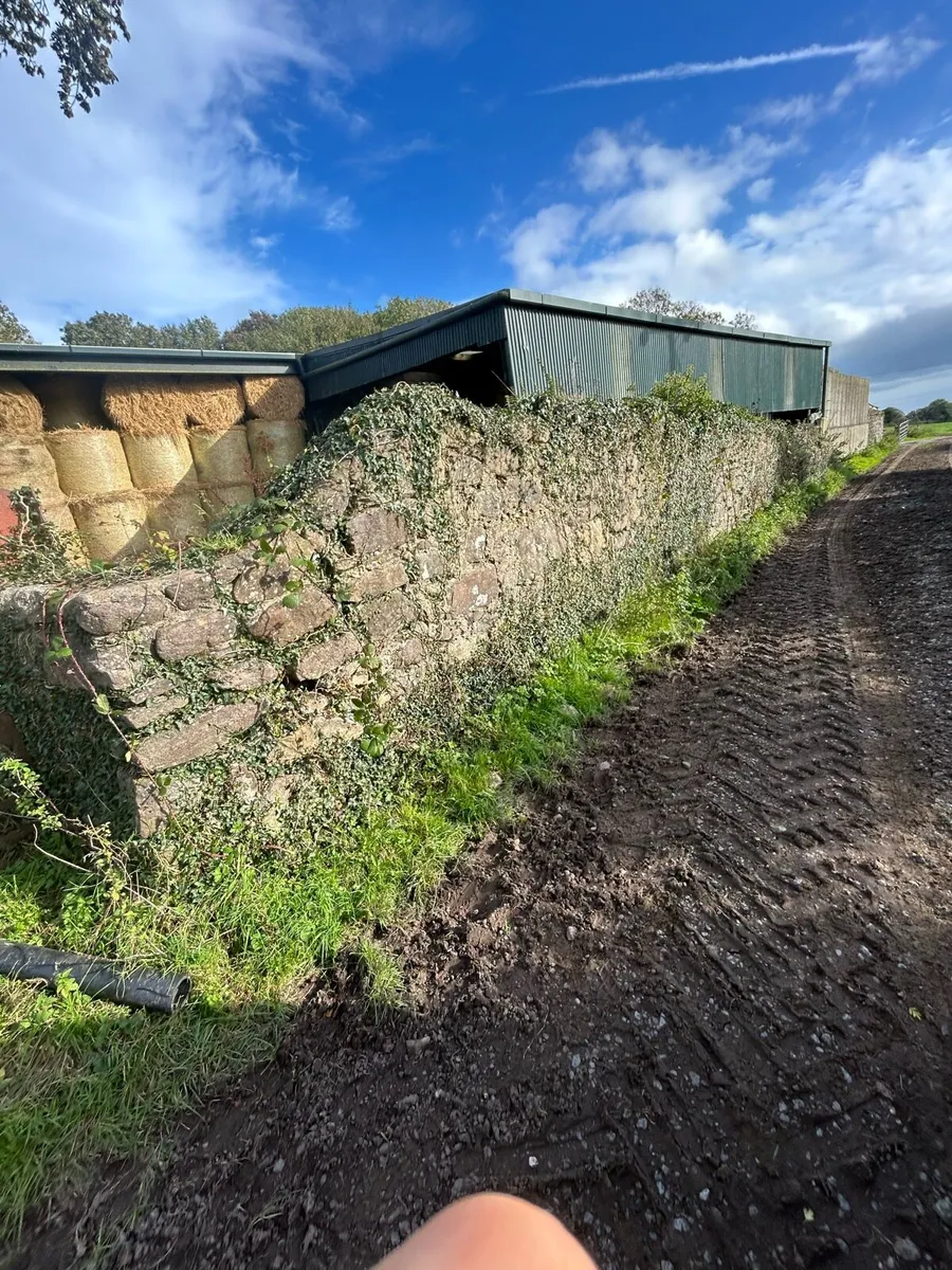 Old salvage brown fieldstone building stone - Image 4