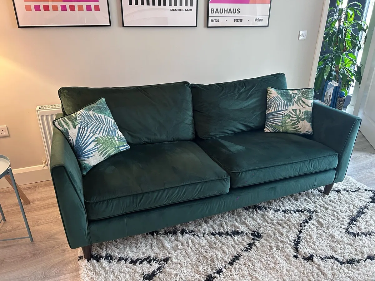3 Seater Harvey Norman Pasha Sofa and Footrest - Image 2