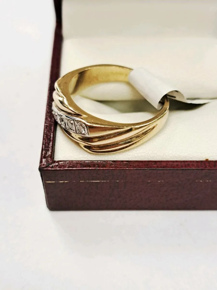 9K Gold Diamond Ring 9CT - Image 2