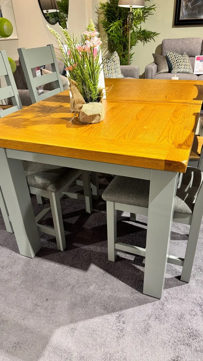 Brand New Capri Oak Extendable Dining Table - Image 1