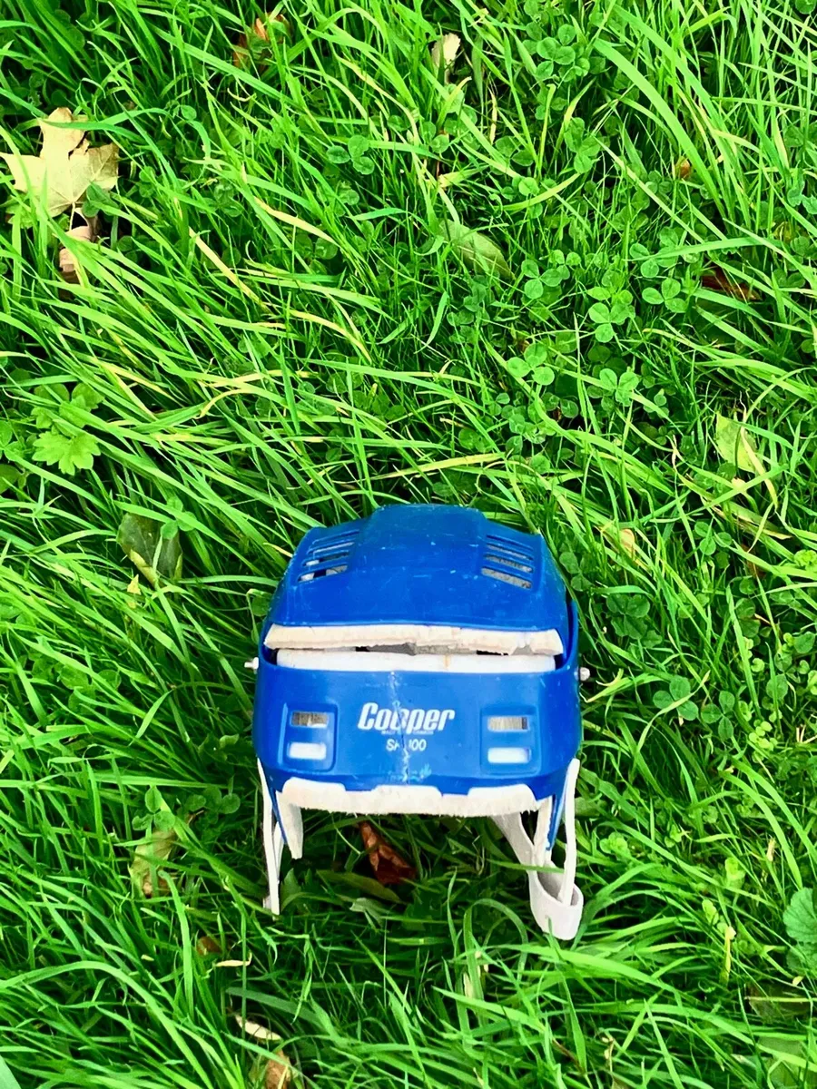 Blue Oldstyle Cooper helmet - Image 1