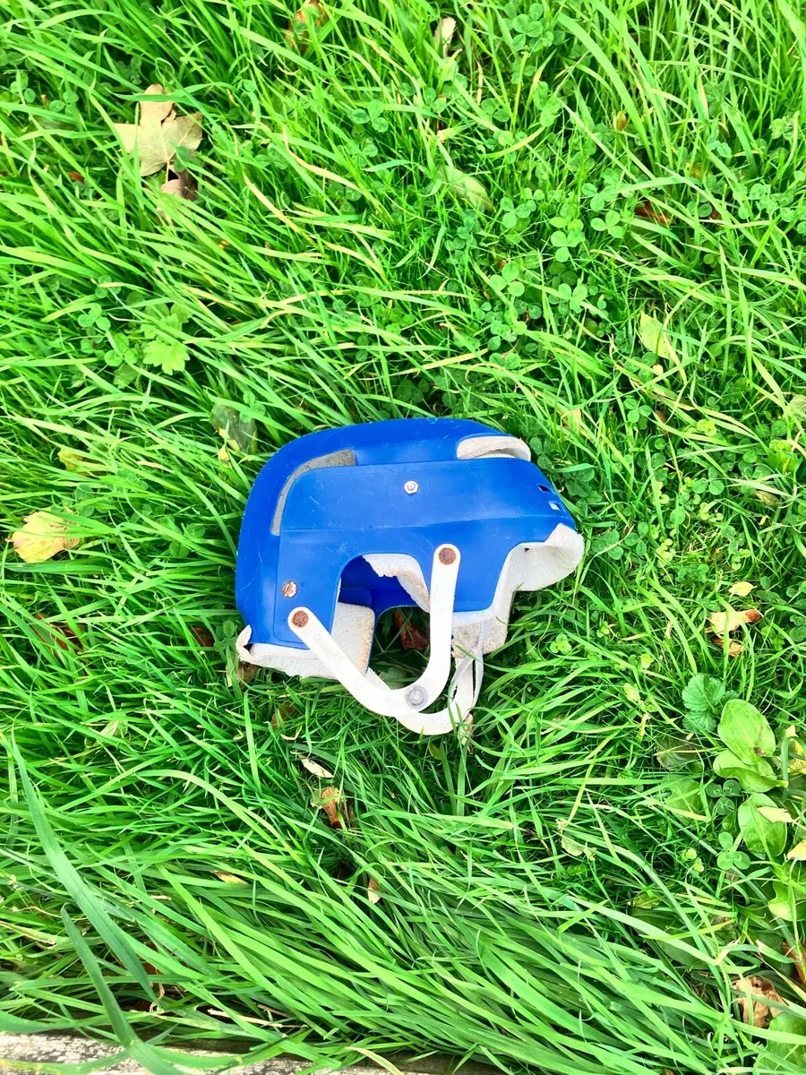 Blue Oldstyle Cooper helmet - Image 3