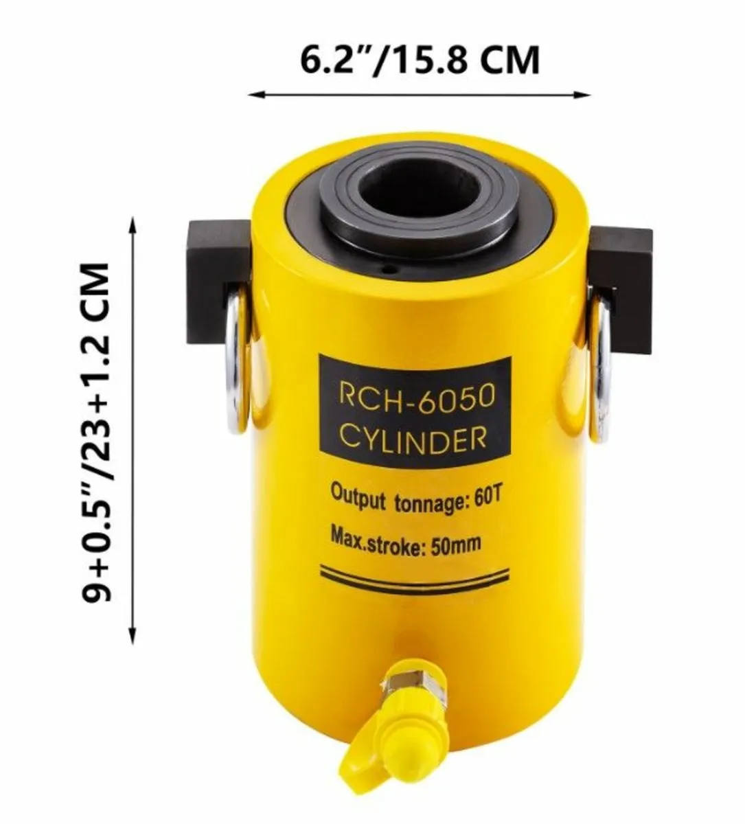 60T 2 Inch Hollow Plunger Hydraulic Cylinder Jack - Image 2