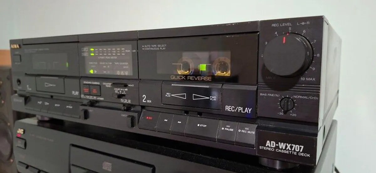 Aiwa AD-WX707 Stereo Cassette Double Deck - Image 2