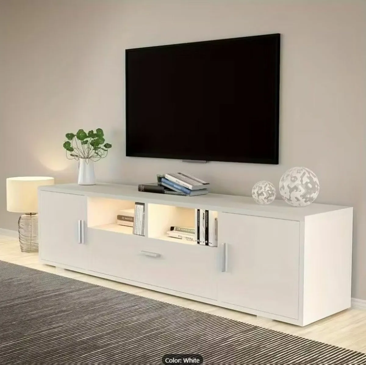 Modern 160 cm LED TV Cabinet Fits TVs up to 70 inc - Image 1