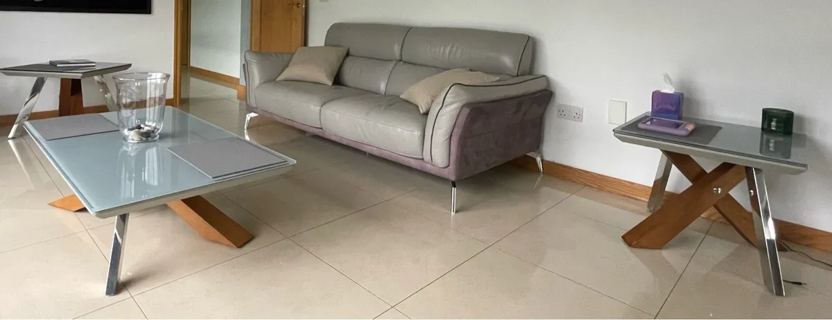 Huge sofa and side tables deal !! Bargain - Image 1