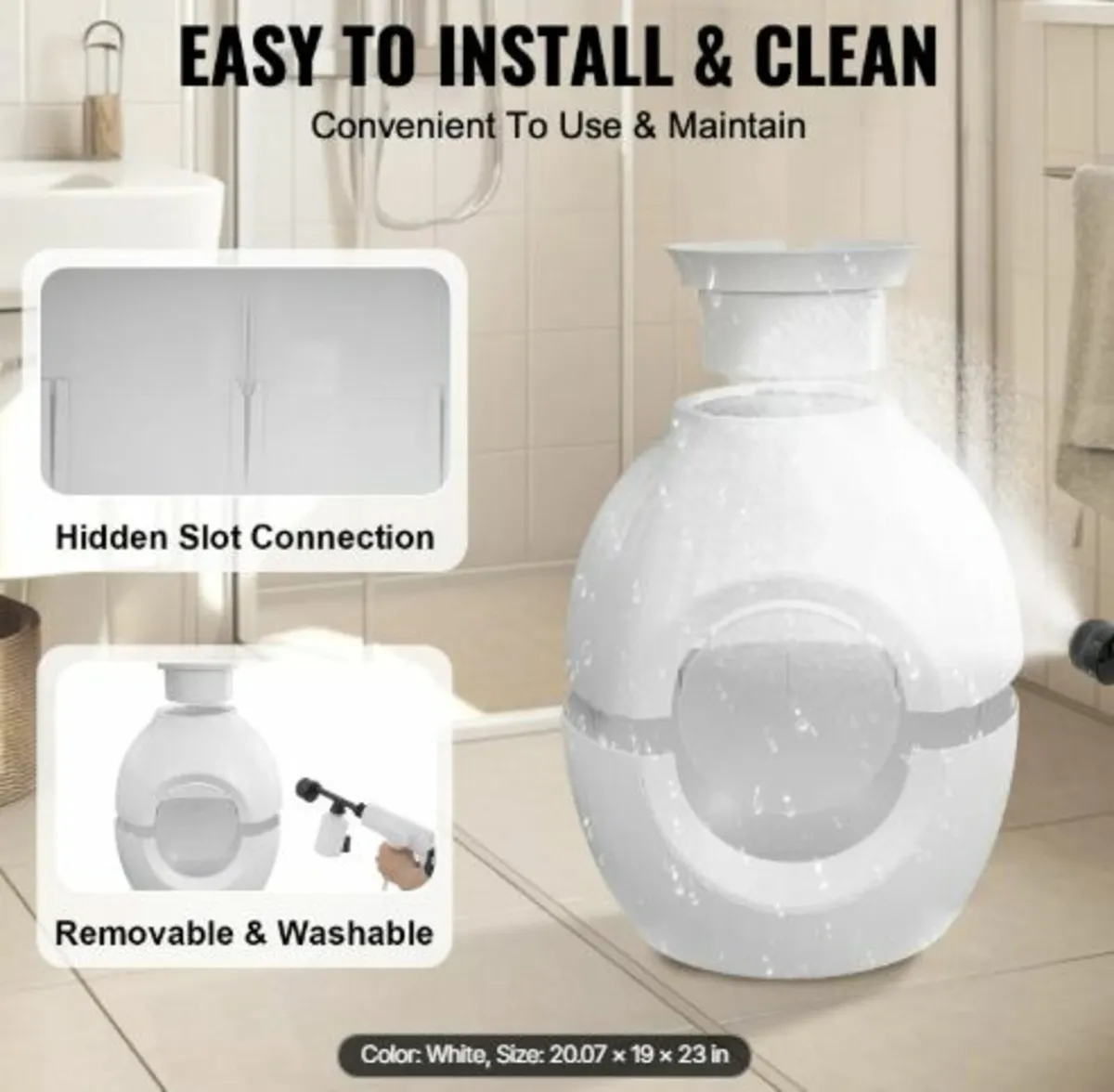Plant Cat Litter Box, Smart Odor Control System, - Image 4