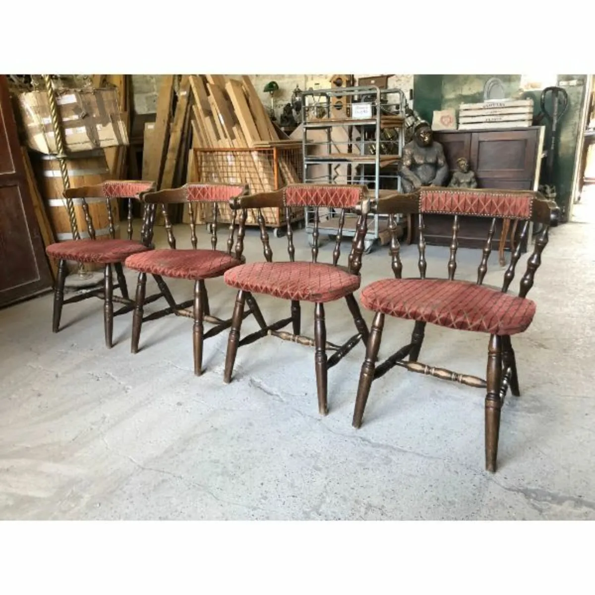 Set of four pub smokers chairs – KAS166 - Image 1