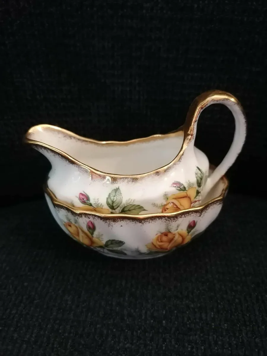 Vintage Kent Bone China Cream and Open Sugar Bowl - Image 2
