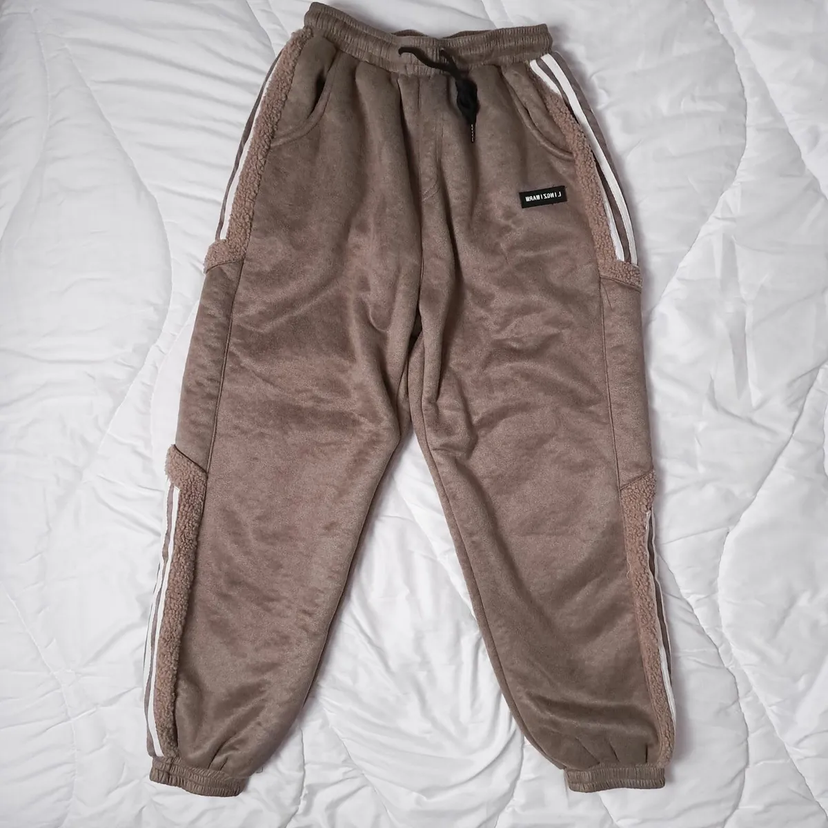 Brown Sherpa Sweatpants Joggers Boys 9-11 years - Image 3