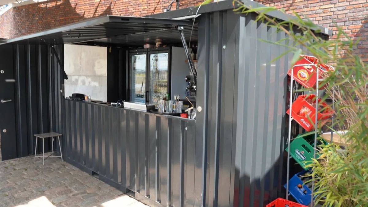 Shop stands 4x2 meters XL in RAL 7016 - Image 2