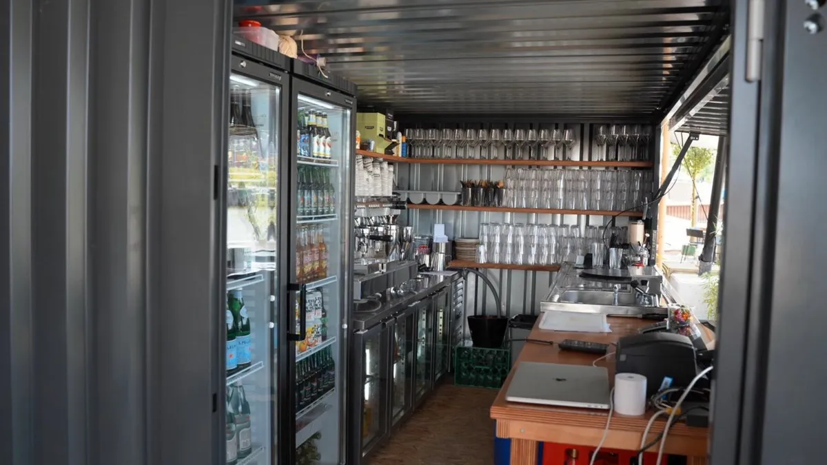 Shop stands 4x2 meters XL in RAL 7016 - Image 3