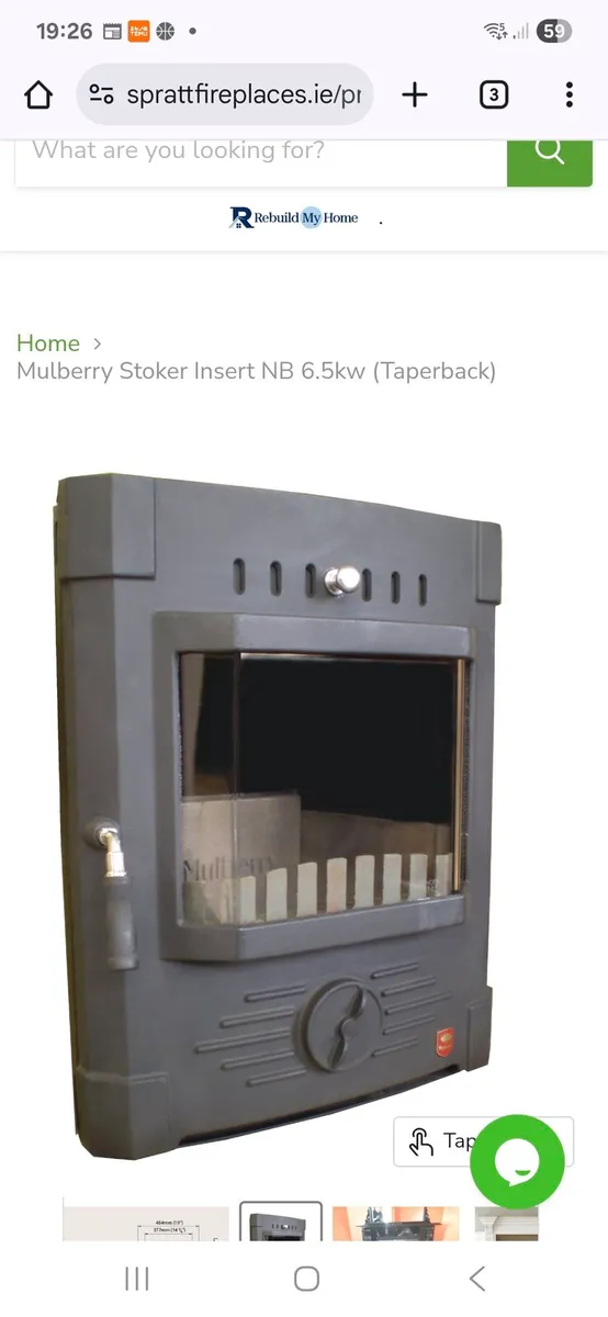 Mulberry Stoker Insert Stove - Image 3