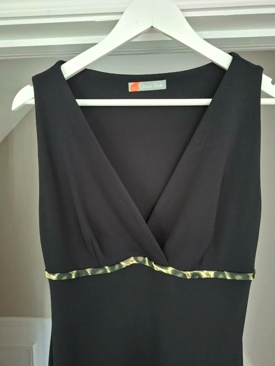 Black Gharani Strok Dress - Image 1