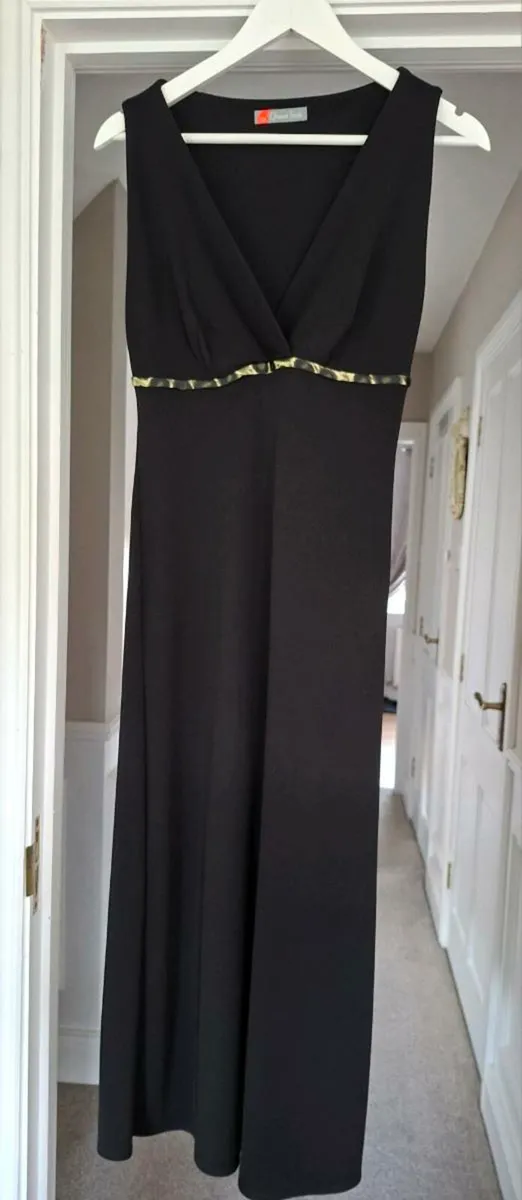 Black Gharani Strok Dress - Image 2