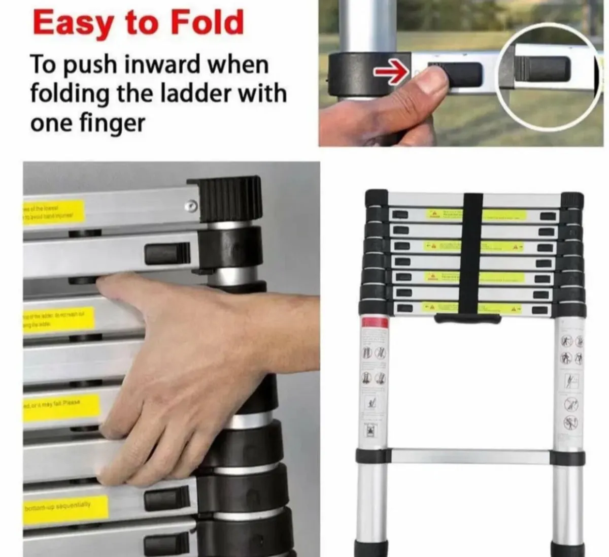 New 3.8 Metre (12.5ft) Telescopic Ladder - Image 4