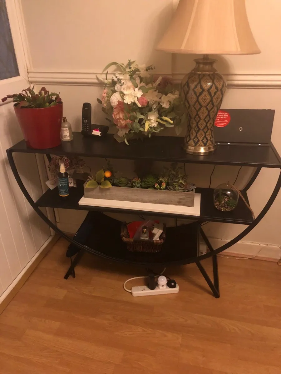 Black console table. Carraig donn - Image 1