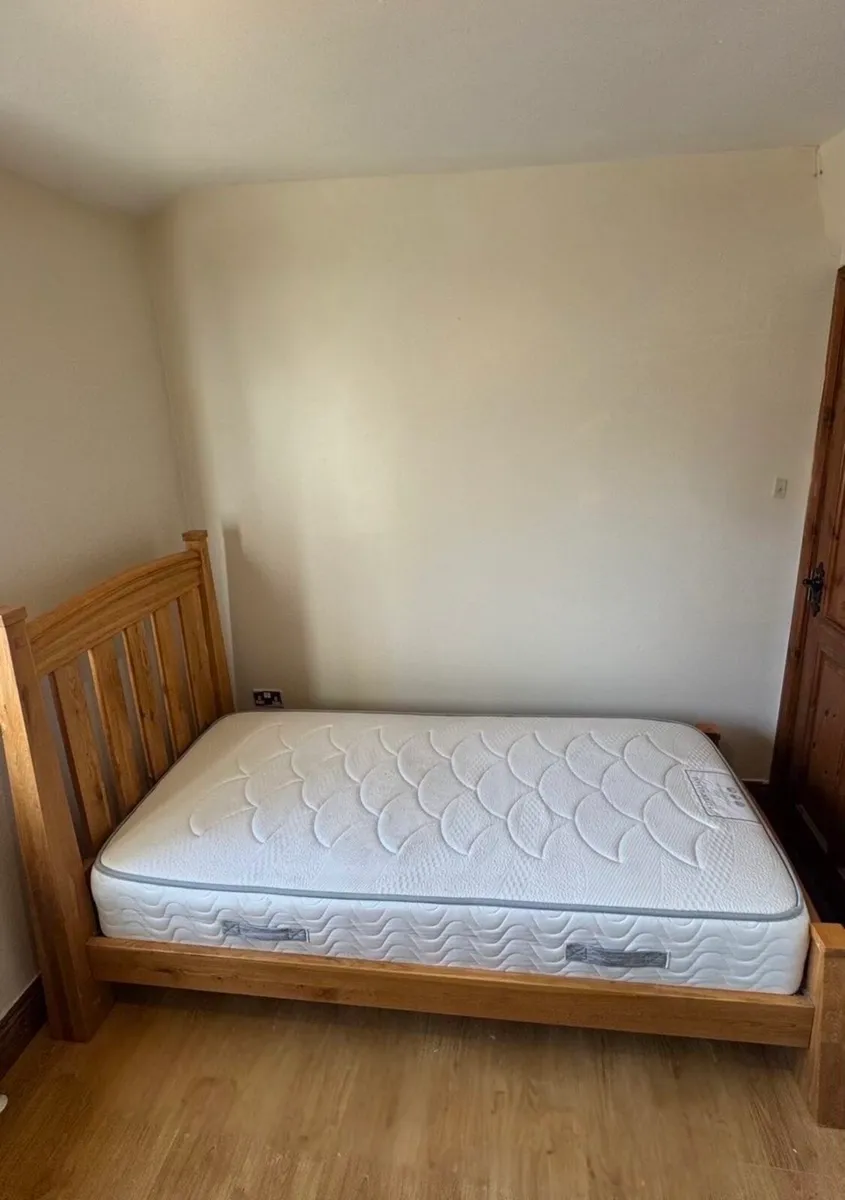 Hard Wood Single Bed with mattress (optional) - Image 1