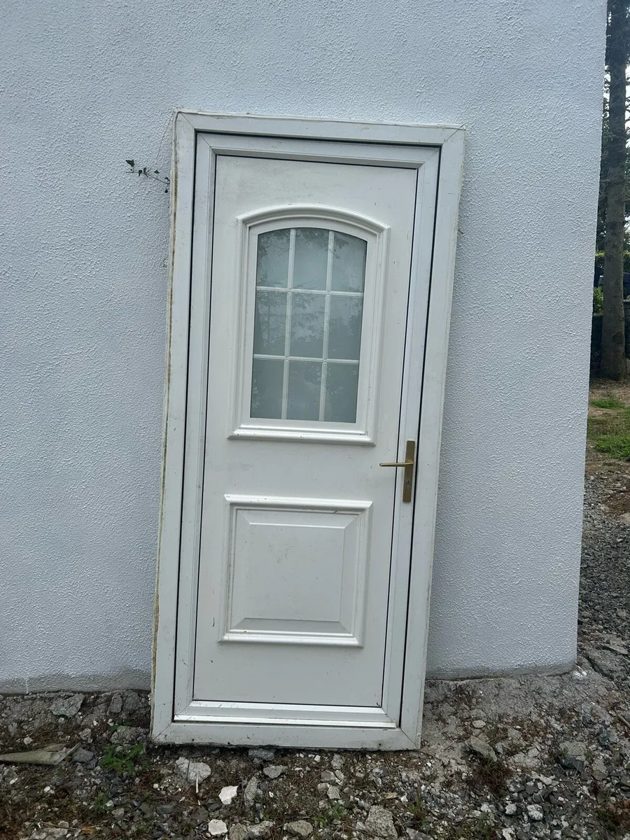 uPVC Front Door with Frame - Image 1