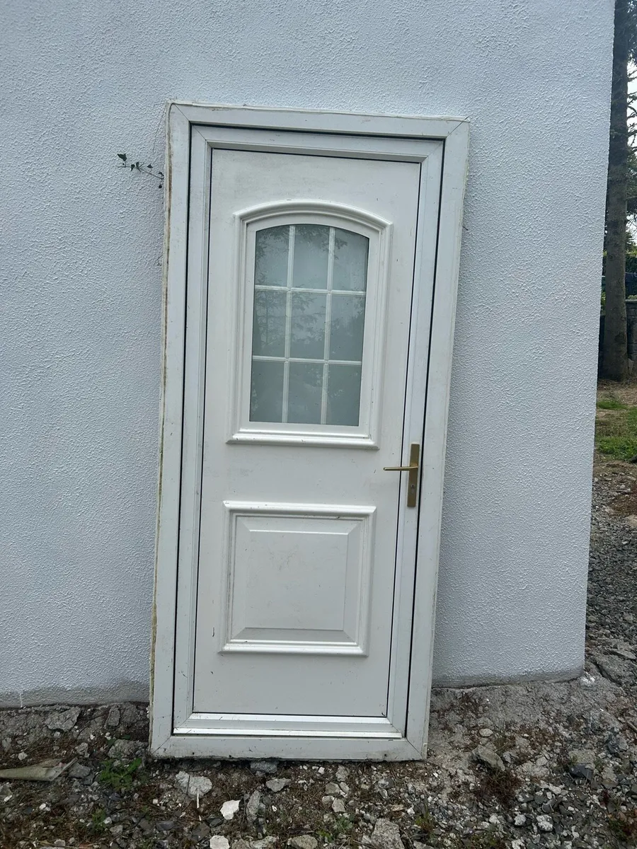 uPVC Front Door with Frame - Image 2