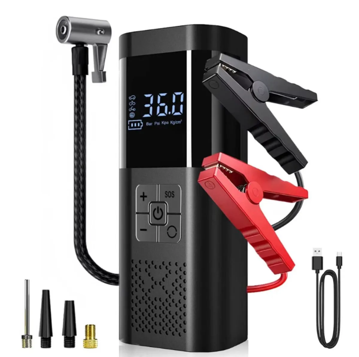 NEW Car Battery Jump Starter & Tyre Inflator - Image 3