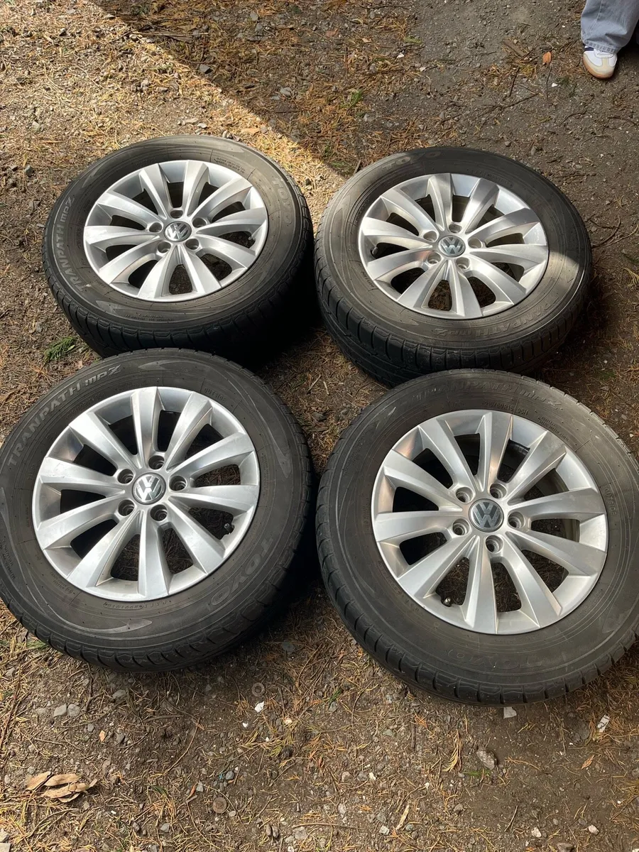 16’ Genuine VW Golf Caddy 5x112 alloy wheels - Image 1