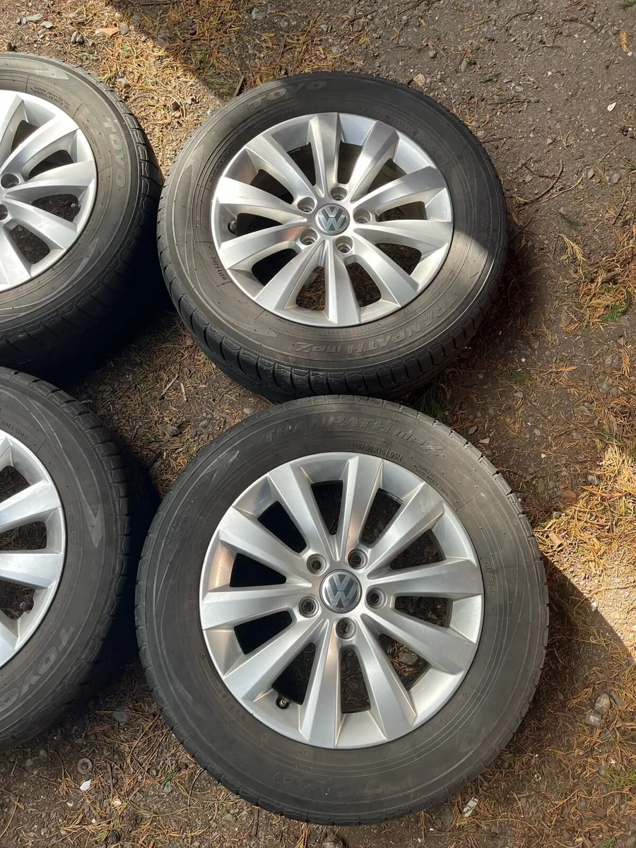 16’ Genuine VW Golf Caddy 5x112 alloy wheels - Image 3