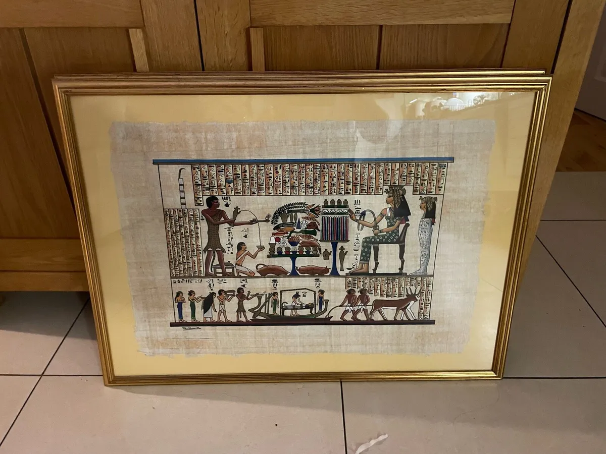 Papyrus Paper Framed Art in lovely frame - Image 2