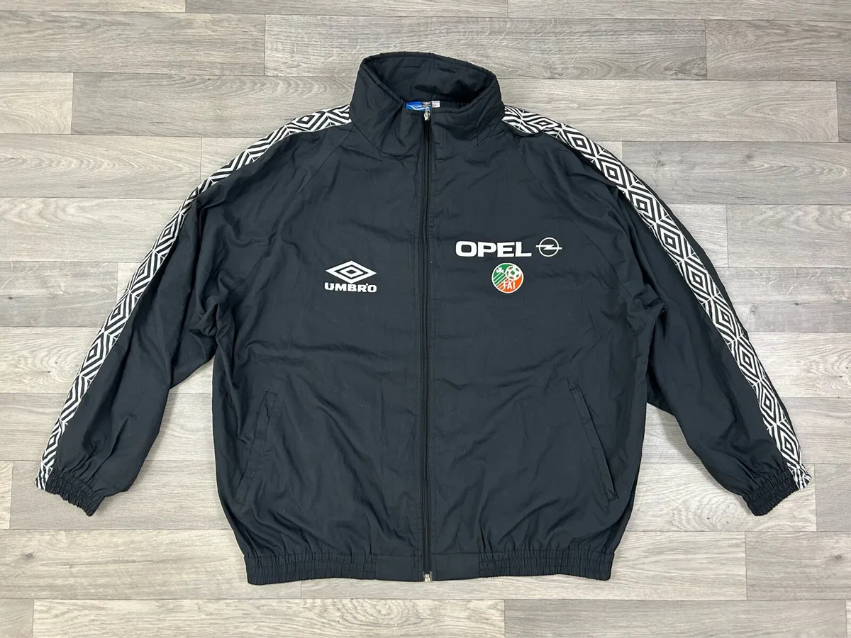 Rare Vintage 90s Umbro Ireland Track Jacket Mens L - Image 1