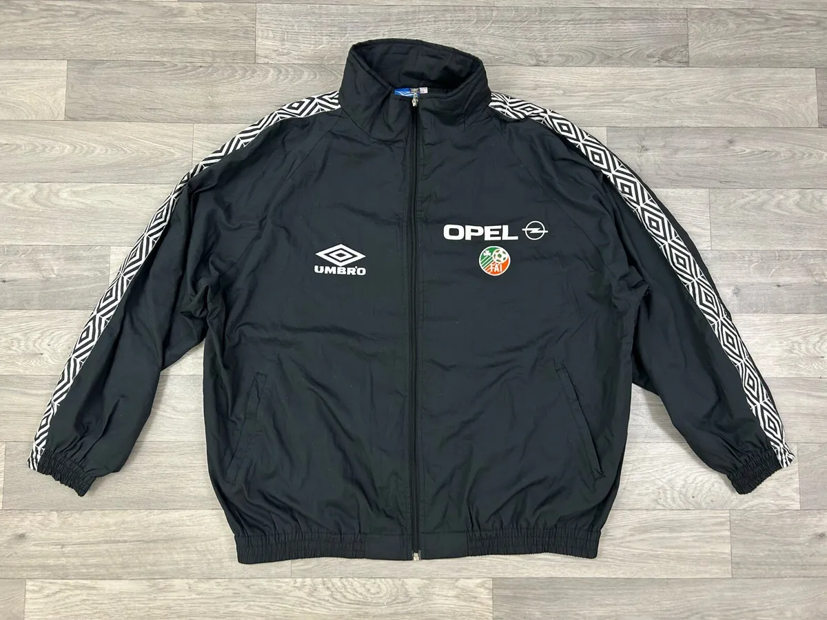 Rare Vintage 90s Umbro Ireland Track Jacket Mens L - Image 2