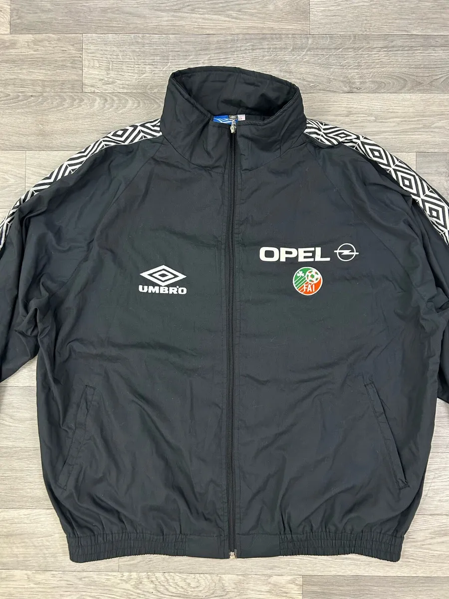 Rare Vintage 90s Umbro Ireland Track Jacket Mens L - Image 3