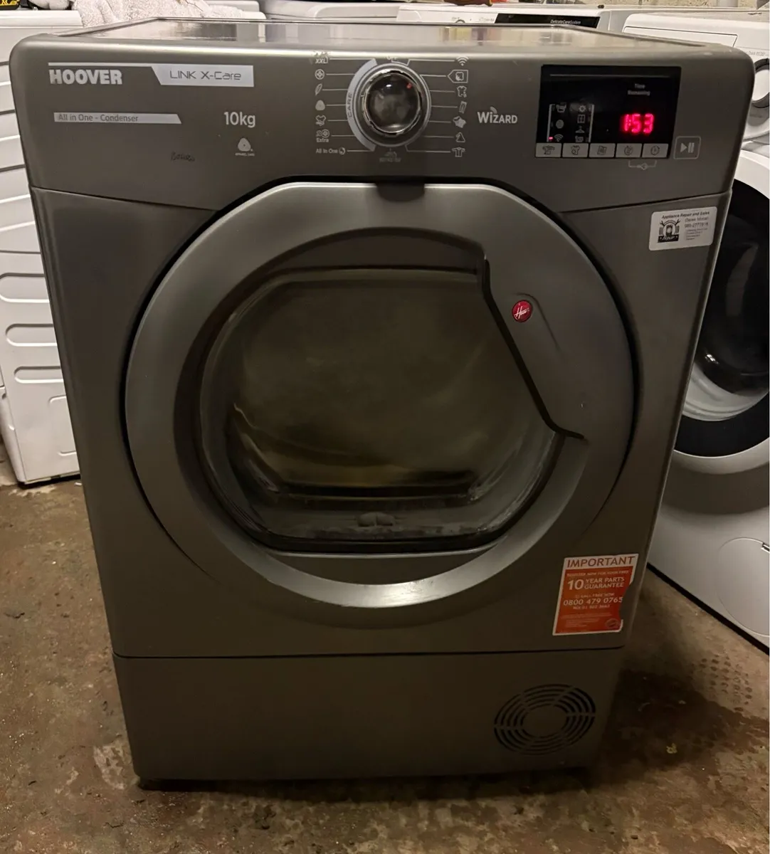 Hoover Condenser Dryer - 10kg Large Drum