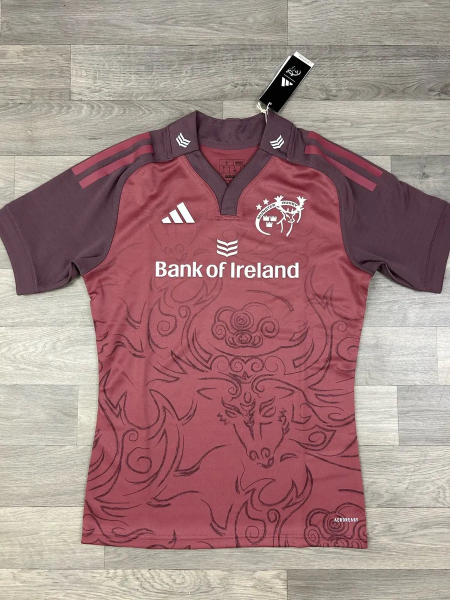 NEW Adidas Munster Rugby Jersey Shirt Mens Small - Image 2